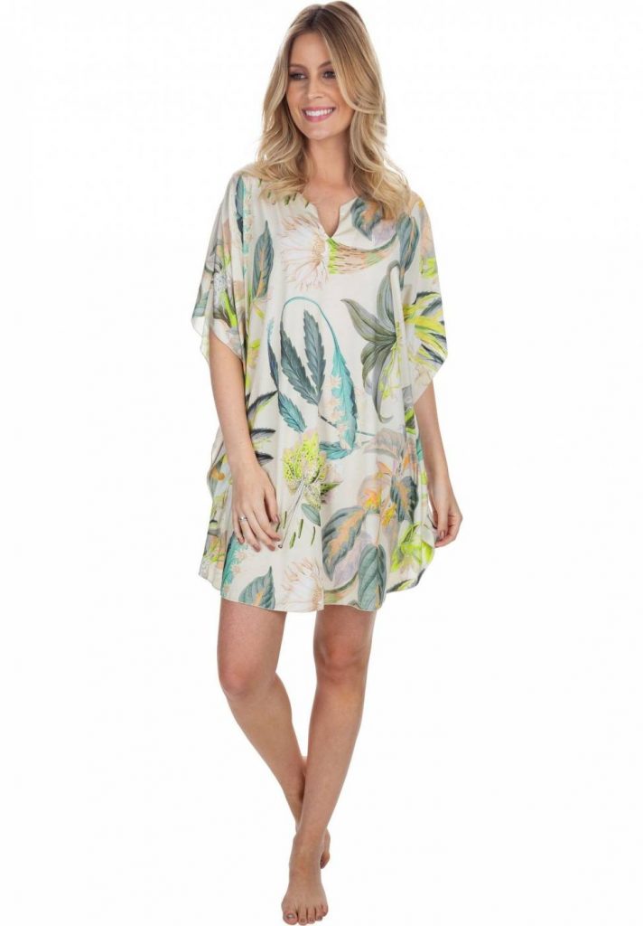 KAFTAN CURTO FLORAL